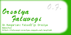 orsolya faluvegi business card